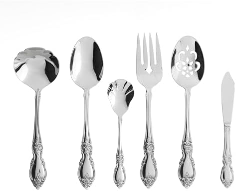 Oneida Louisiana 6-Piece Silverware Serving Set, Flatware by Oneida