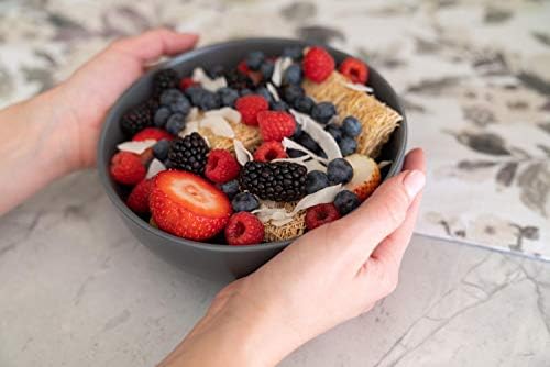 10 Strawberry Street Wazee Matte Coupe Dinnerware, Bowl, Charcoal, Set of 6 - Image 5