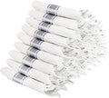 Supernal 240 Pre Rolled Silver Plastic Silverware with Napkins 60 Sets by supernal