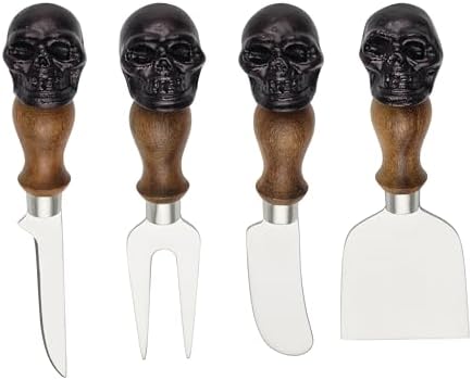 Oneida Vintro Halloween Skull Cheese Knife Set, 4-Piece by Oneida