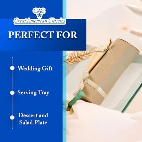 Tempered Glass Dessert Plates – 6 Inch Elegant Square Appetizer Plates, Modern Serving Dishes for Snacks, Salads & Sweets, Durable, Microwave & Dishwasher Safe – Set of 4, Silver - Image 6