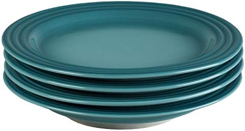 Le Creuset Stoneware Set of 4 Salad Plates, 8.5" each, Caribbean by Unknown