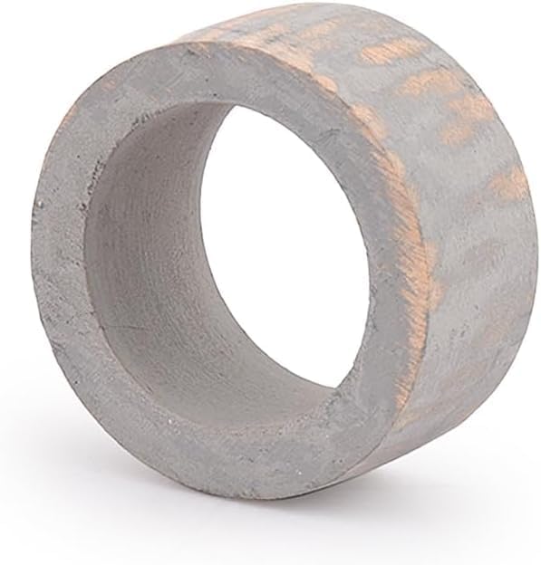 Handmade Wooden Napkin Ring Made by Artisan Beautifully Crafted and Designed in India Set of 12 White Brush