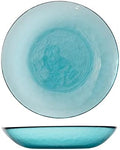 Fortessa Los Cabos Glass Dinnerware Collection, Coupe Entrée Bowl (Set of 4), 8.6 Inch/25oz, Lagoon Blue by Unknown