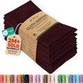 Utopia Kitchen Cotton Blend Burgundy Cloth Napkins [12 Pack, 18x18 Inch] by UTOPIAKITCHEN
