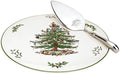 Spode – Christmas Tree – Christmas Tree Cake Plate and Server - Multicolored, Set of 2 by Spode