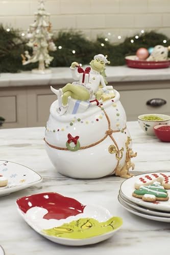 Lenox Merry Grinchmas Christmas Cookie Jar - Image 4