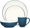 Noritake Colorwave Blue 4-Piece Coupe Place Setting, Service for 1 by Noritake