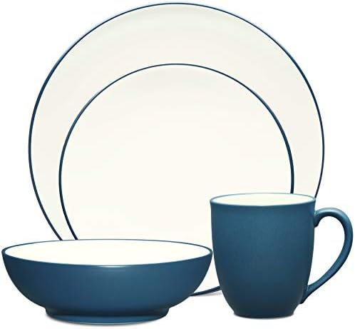 Noritake Colorwave Blue 4-Piece Coupe Place Setting, Service for 1 by Noritake