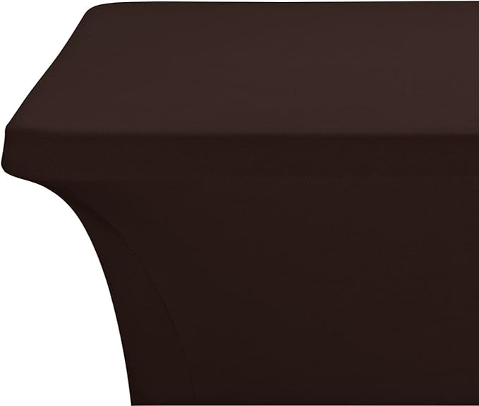 LZY Spandex Fitted Stretch Table Cover for 4ft or 6ft or 8ft Folding Table, Rectangular Cocktail Tablecloth, Perfect for Party or Banquet