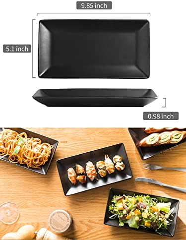 LAUCHUH Serving Platters, 10 inch Porcelain Serving Plates Sushi Plates - Image 3
