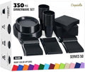 Exquisite 350 Pcs Black Plates and Napkins Party Supplies Plate Sets by Exquisite