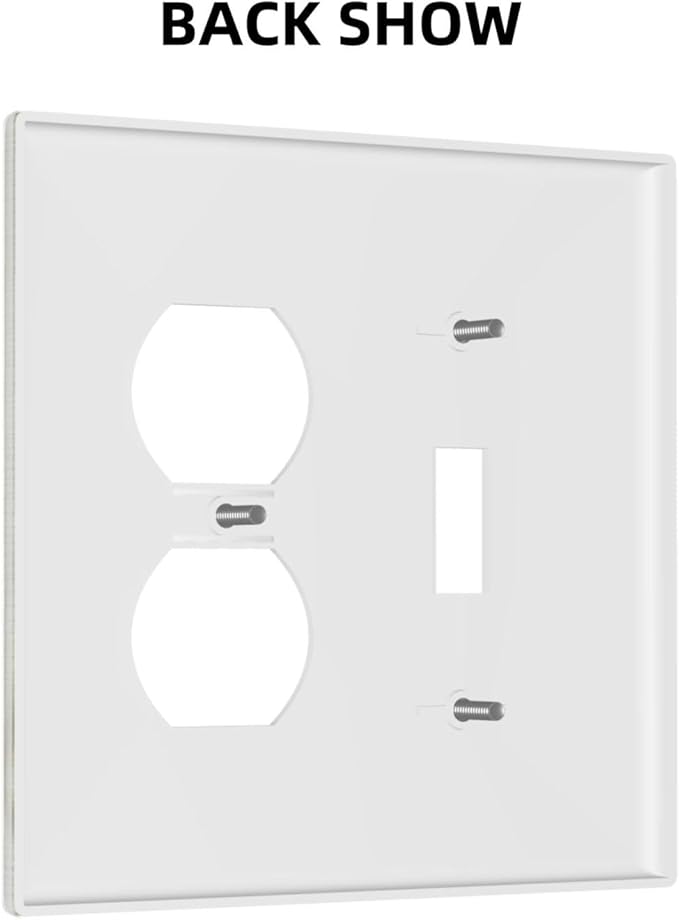 Light Switch Cover Plate Mid Century Modern Retro Stars 2 Gang Decorative Switch Plates 1 Toggle Duplex Combo Outlet Covers GFCI Wall Plates for Bathroom Bedroom Decor