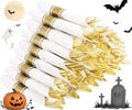 Supernal 60pack Pre Rolled Gold Plastic Silverware Set with Napkins by supernal