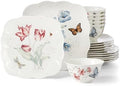 Lenox Butterfly Meadow Square Porcelain 18-Piece Dinnerware Set for 6 by Lenox