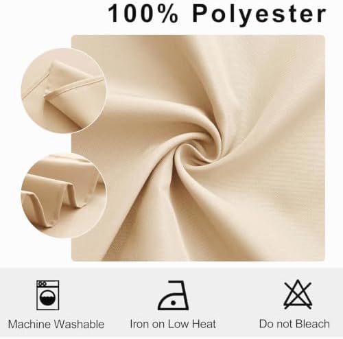 Hiasan Cloth Napkins Set of 6, 20 x 20 Inch, Beige - Image 4