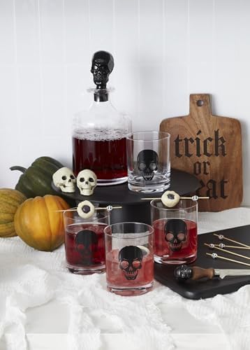 Oneida Vintro Halloween Skeleton 5-Piece Whiskey Glass Set - Image 5