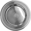 Brightalk 13-Inch Stainless Steel Twist Pattern Charger Plates, 6 Pcs Silver Dinner Plate Chargers, Round Server Ware Charger Plate by Brightalk