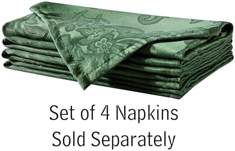 Newbridge Barcelona Damask Fabric Tablecloth, 52 x 70 Inch Rectangle, Hunter Green – No Iron, Soil Resistant Table Cover for Dining, Parties and Holidays - Image 6