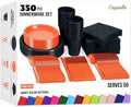 Exquisite 350 Pcs Orange & Black Plates & Napkins Party Plate Set by Exquisite