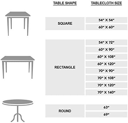Maison d' Hermine Table Cloth Round Table 100% Cotton 63 Inches Fall Tablecloth Reusable Everyday Use for Thanksgiving Christmas Decorations Dining Farmhouse Party (Rural Christmas)