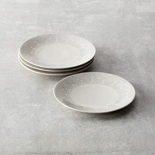 Fortessa Havana Vitrified China Coupe Rimless Plate 4 Pack, Gray, Dinner Plate, 10.75 Inche - Image 2