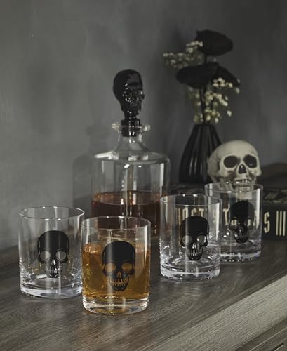 Oneida Vintro Halloween Skeleton 5-Piece Whiskey Glass Set - Image 4
