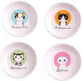 4pcs Ceramics Cat Dinner Plate Seasoning Dishes Sushi Dipping Bowl Appetizer Plate Dessert Plate,Home Decoration by MISS+TUTU