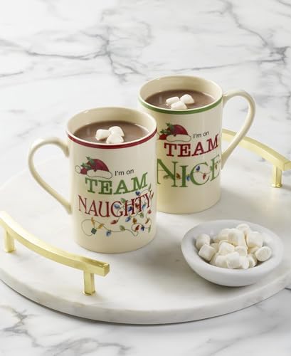 Lenox Naughty and Nice Christmas Porcelain Mug Set for 2, 14oz - Image 5