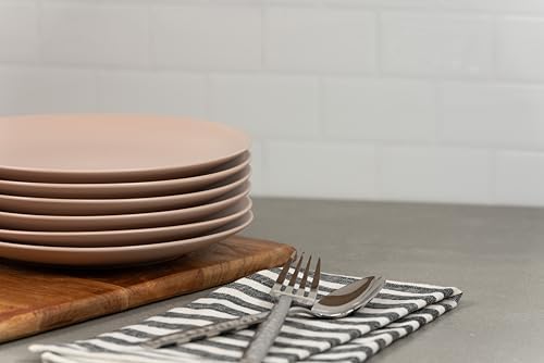 10 Strawberry Street Wazee Matte Coupe Dinnerware, Salad Plate, Blush, Set of 6 - Image 2