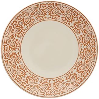 Fortessa Havana Vitrified China Coupe Rimless Plate 4 Pack, Adobo, Dinner Plate, 10.75 Inche by Unknown