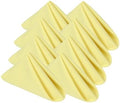 Bright Yellow Cloth Napkins,Set of 8,Washable,Wrinkless,Absorbent(Lemon) by KOFFOTA