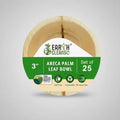 3" Round Palm Leaf Bowl Pack of 25 | 100% Natural, Compostable & Biodegradable Disposable Bowl | Eco-Friendly, Sturdy, Plastic-Free Tableware for Parties, Catering & Takeaway