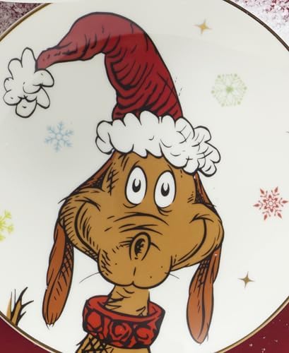 Lenox Grinchmas Christmas Accent Plates, Appetizer Set for 4 - Image 6