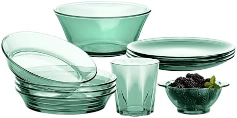 STP GOODS Glass Dinner Plates Set of 4 – Borosilicate Salad & Soup Plates, Transparent Glass Serving Plates for Pasta, Bread, Dessert & Appetizers, Dishwasher Safe Tableware - Image 7