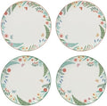 Oneida First Blooms 4-Piece Accent Plates, Appetizer Plate Set for 4 by Oneida