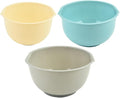 BESPORTBLE 3pcs Mixing Bowls Set for Kitchen Multi-Function Stackable Salad and Noodle Bowls Sturdy Food-Grade Plastic for Daily Use and Entertaining Random Color