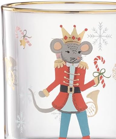 Lenox Nutcracker Ballet Double Old Fashioned Glasses, Christmas Set of 4 - Image 2