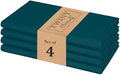TWINY threads Set of 4 100% Cotton Cloth Napkins, 18" x 18", Teal Green by TWINYThreads