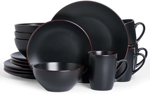 Famiware Venus Dinnerware Sets with Mugs, Ceramic Plates and Bowls for 4 by Famiware