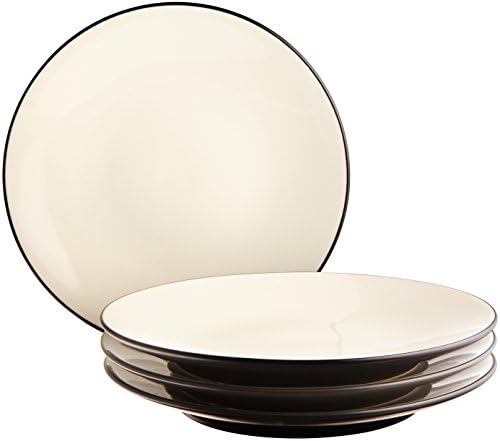 Noritake Colorwave Graphite Set of 4 Mini Plates, 6.25" by Noritake