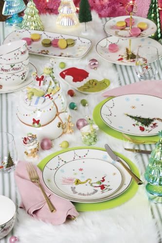 Lenox Merry Grinchmas Christmas Accent Plates, Appetizer Plate Set for 4 - Image 6