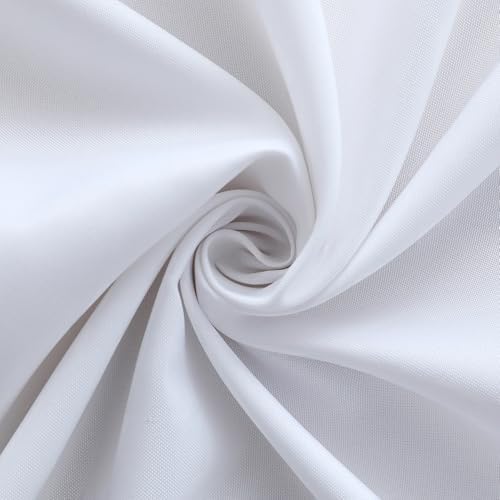 FOLINS&HOME White Cloth Napkins Set of 6, Decorative 17x17 Inch Napkins - Image 4