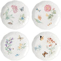 Lenox Butterfly Meadow Porcelain Dinner Plate Set for 4 by Lenox