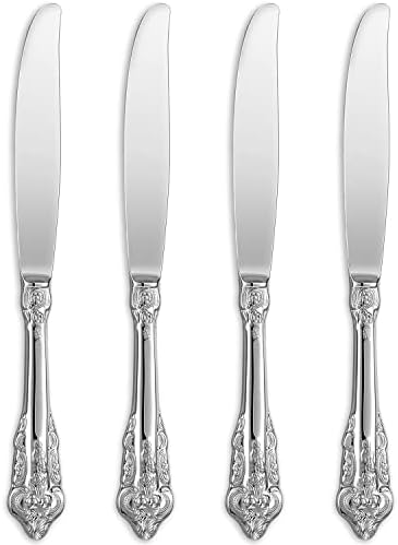 KEAWELL Gorgeous Luxury 4-Piece 18/10 Dinner Knife Set (Silver) by KEAWELL
