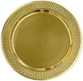 Brightalk 13-Inch Stainless Steel Beaded Charger Plates, Gold Dinner Plate Chargers Set of 6, Round Server Ware by Brightalk