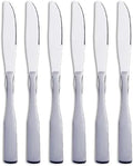 Dinner Knives, Stainless Steel 8.7" Heavy Duty Table Knife Silverware, Metal Cutlery Set, 6-Piece by FULLYWARE