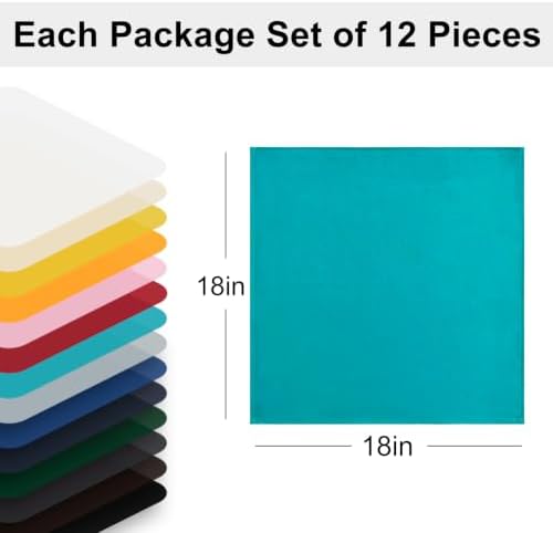 Hiasan Cloth Napkins Set of 12, 18 x 18 Inch, Turquoise - Image 5