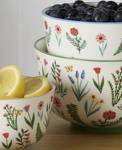 Oneida First Blooms Porcelain Nesting Bowls, Set of 3 - Image 5