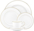 Lenox Federal Gold Bone China 5-Piece Dinnerware Set for 1 by Lenox